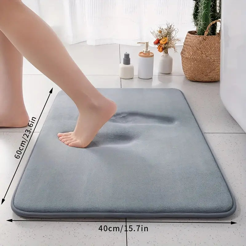 Tapete de Espuma de Memória SoftTouch - Ultra Absorvente, Secagem Rápida
