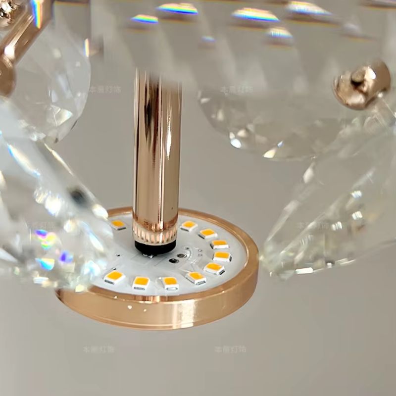 Lustre Pendente de Luxo Cristal em Vidro K9 Ducale LEDZ