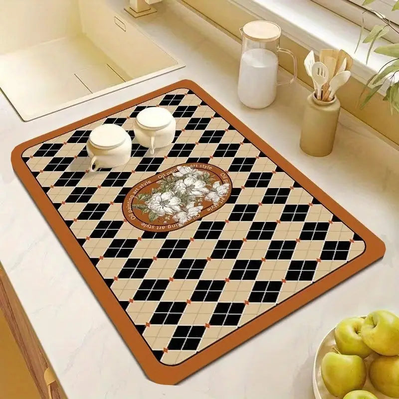 Tapete Escorredor de Louça Ultra Absorvente