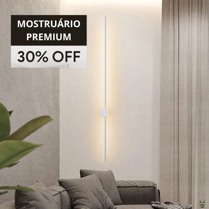 Luminária Arandela de Parede Lancelot Ajustável - Branca - Luz Quente