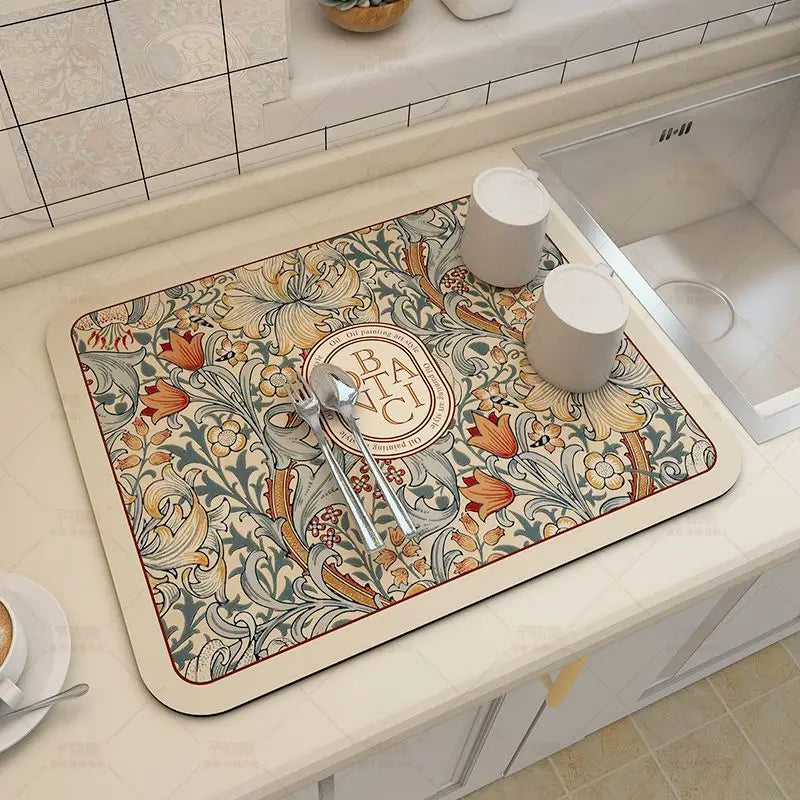 Tapete Escorredor de Louça Ultra Absorvente