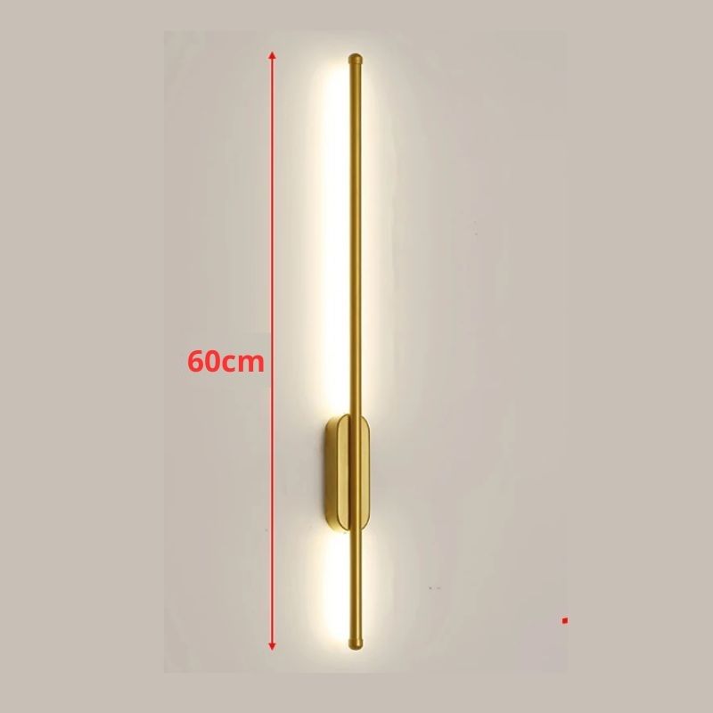 Luminária Arandela de Parede Nordico Led - Dourado - Luz Quente