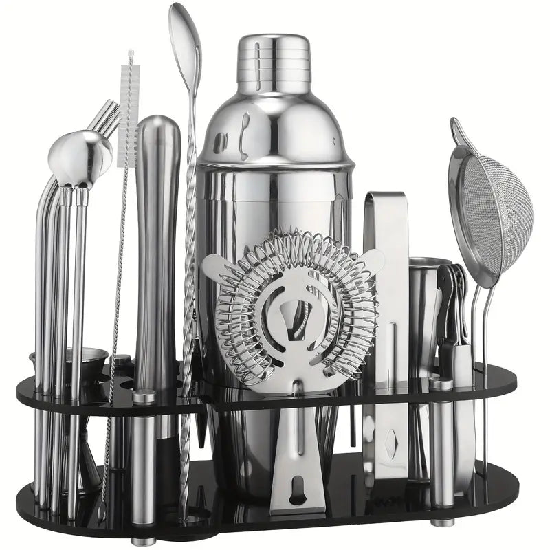 Kit Bartender 22 Peças para Drinks Perfeitos - DrinkMaster Pro