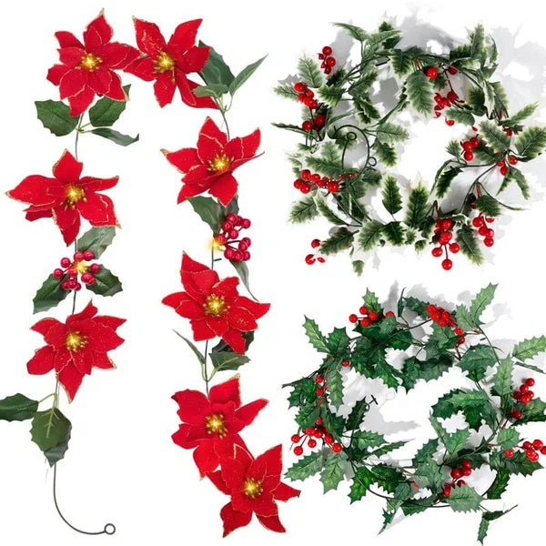 Guirlanda de Natal com Pisca Pisca LED