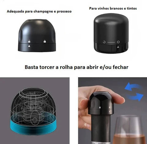 Rolha a Vácuo: Preserve Vinhos e Champanhes