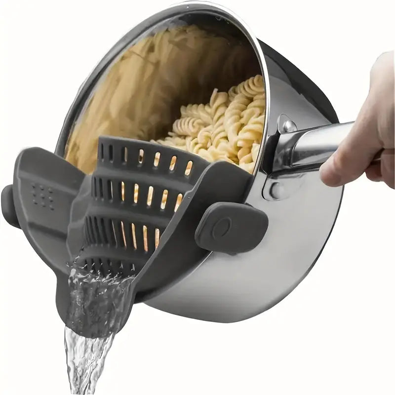 Escorredor de Panela de Silicone Ajustável – Praticidade e Versatilidade para sua Cozinha
