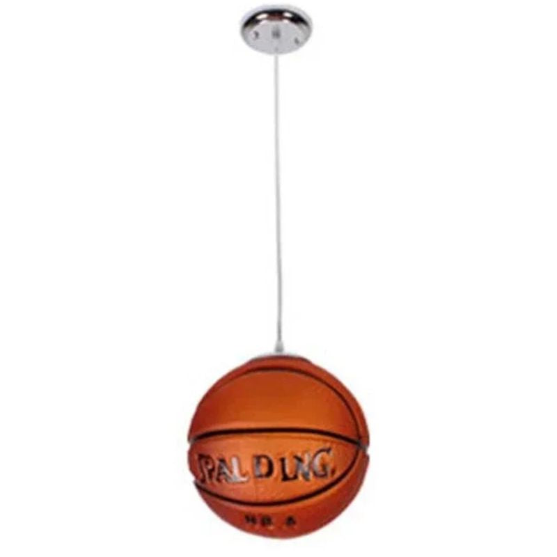 Lustre Pendente Moderno Para Quarto Infantil Bola de Futebol/Basquete Led- 20cmx20cm
