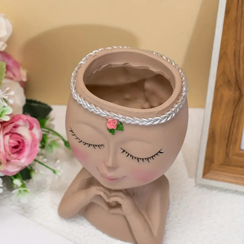 Vaso de Flores em forma de Rosto