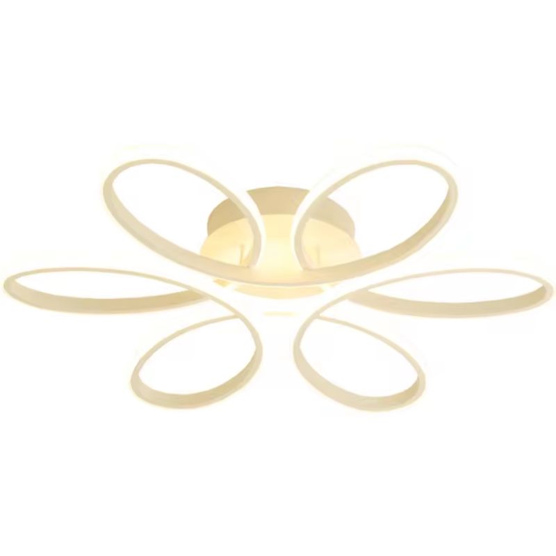 Luminária de Teto Plafon Flower Led - Branco - 26cm - Luz Fria