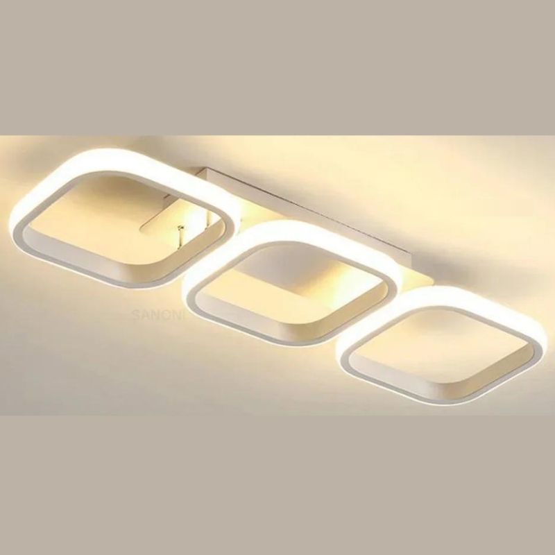 Últimas Unidades – 30% OFF | Luminária de Teto Plafon Arco Triplo