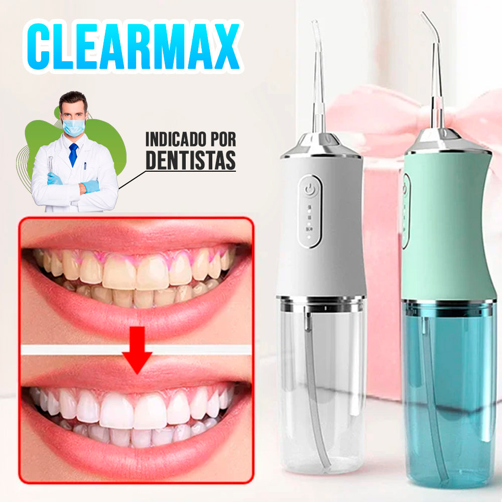 ClearMax - Irrigador Oral Recarregável, Limpeza em 360º