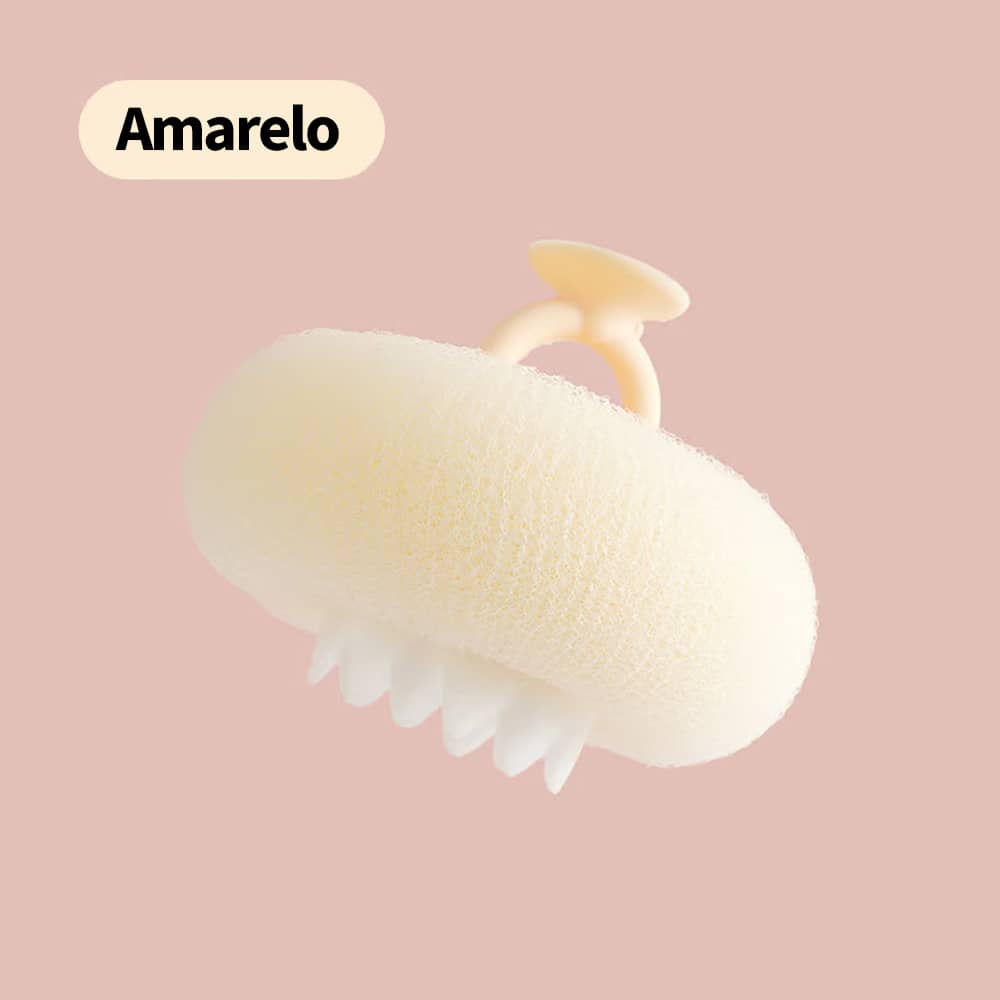 Esponja de Banho Antibacteriana e Revitalizante – Limpeza Profunda e Esfoliação Suave
