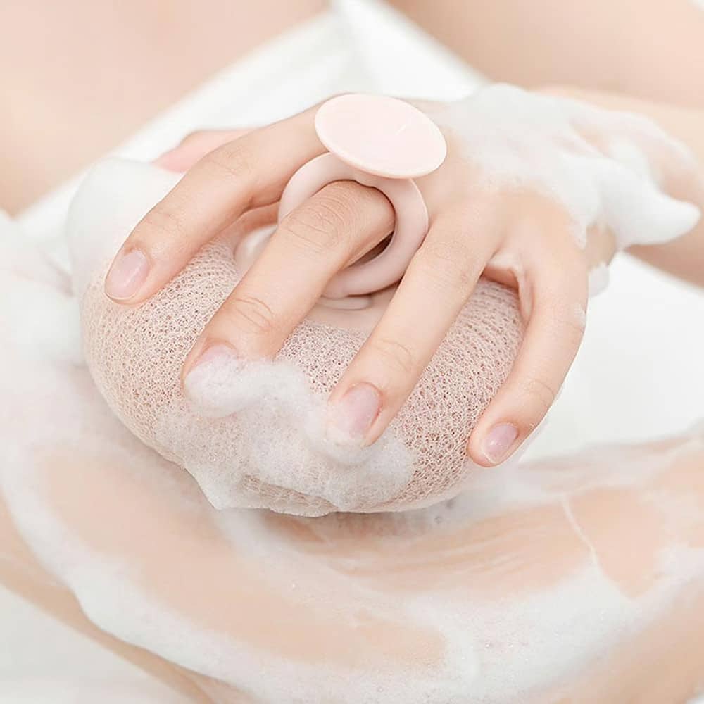Esponja de Banho Antibacteriana e Revitalizante – Limpeza Profunda e Esfoliação Suave