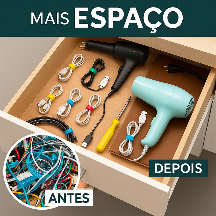 FioMax - Organizador de Fios e Cabos (MAIS VENDIDO)
