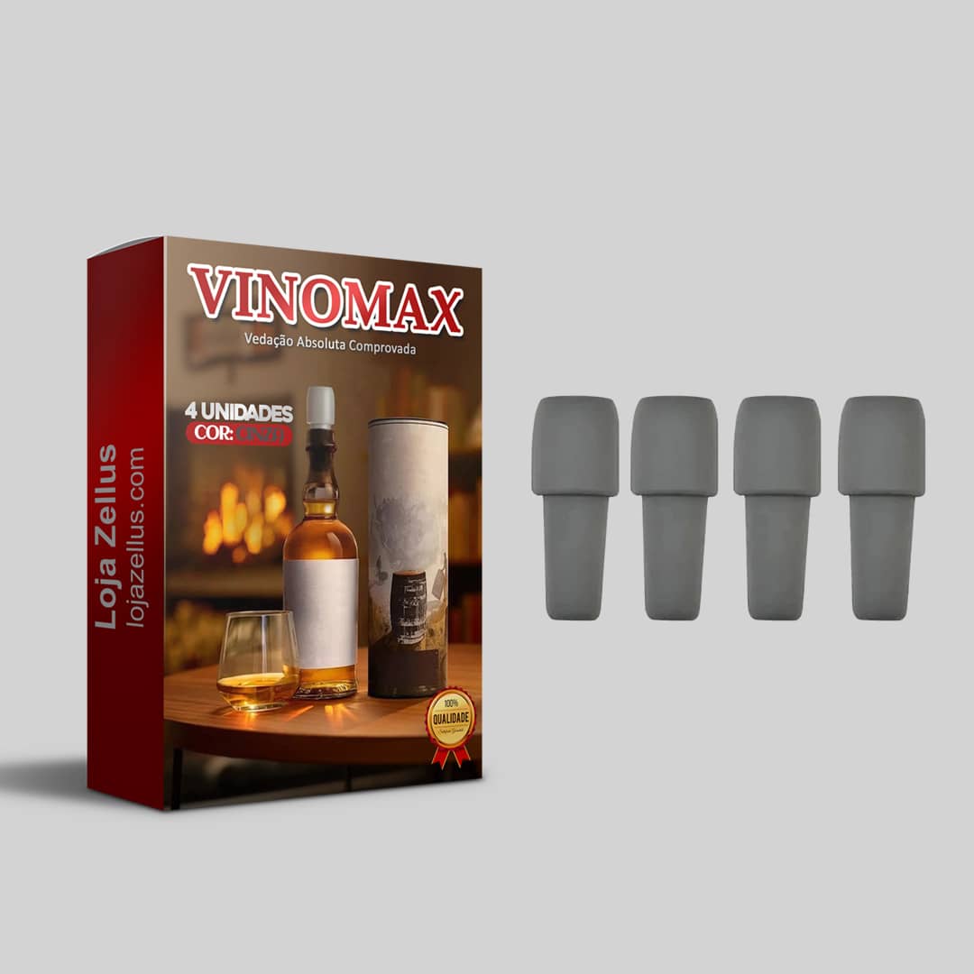VinoMax - Mantenha seu Vinho Fresco por Muito Mais Tempo (PROMOÇÃO)