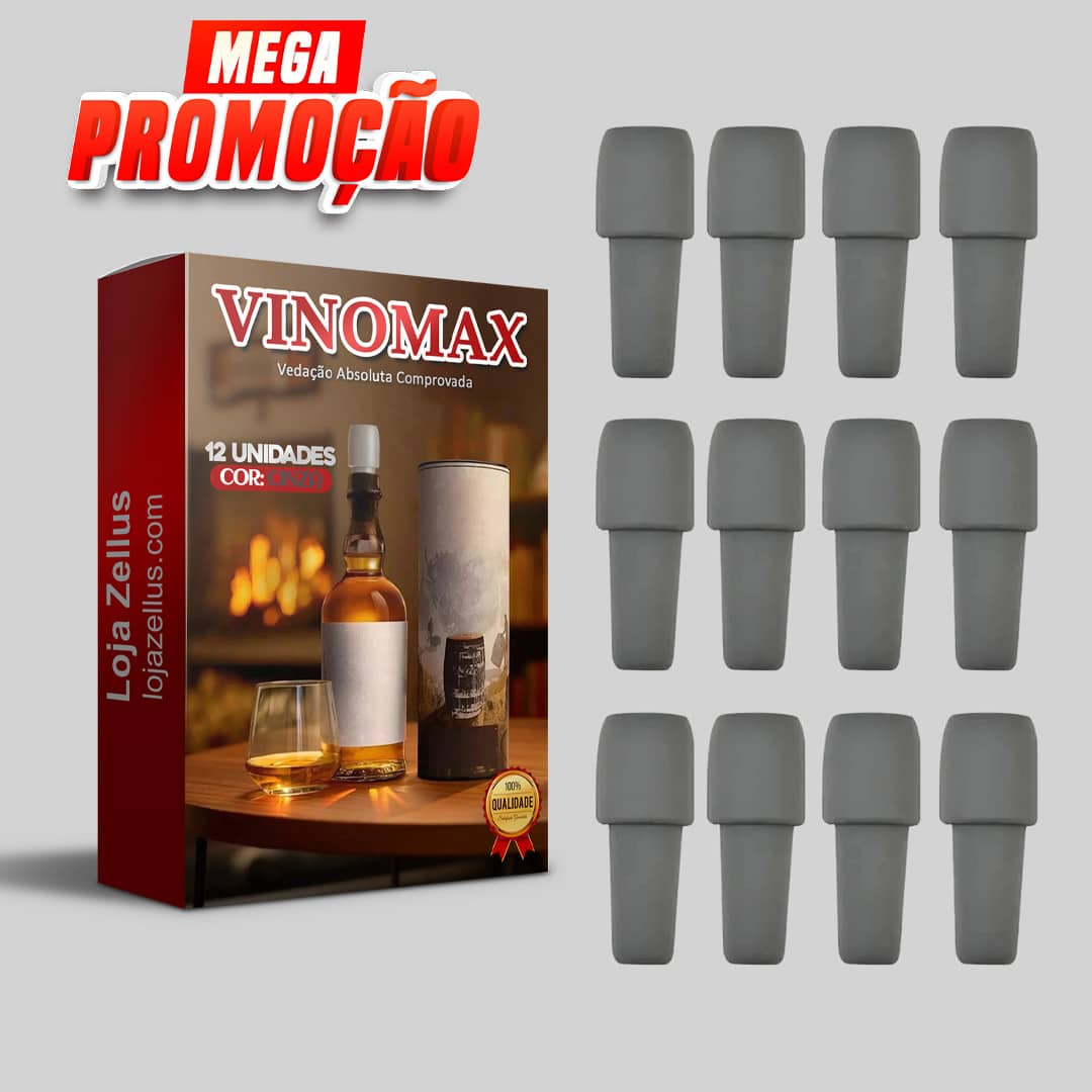 VinoMax - Mantenha seu Vinho Fresco por Muito Mais Tempo (PROMOÇÃO)