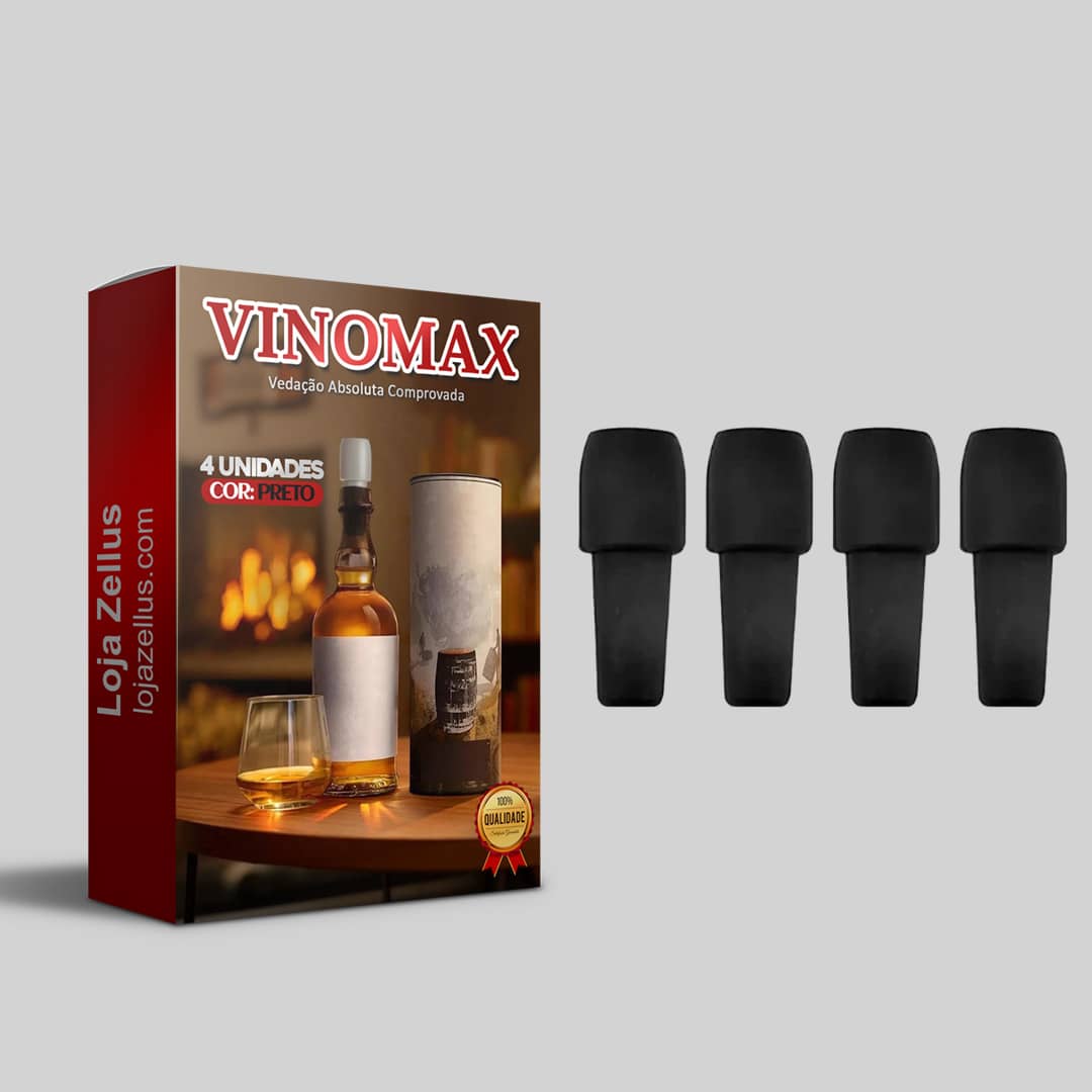 VinoMax - Mantenha seu Vinho Fresco por Muito Mais Tempo (PROMOÇÃO)