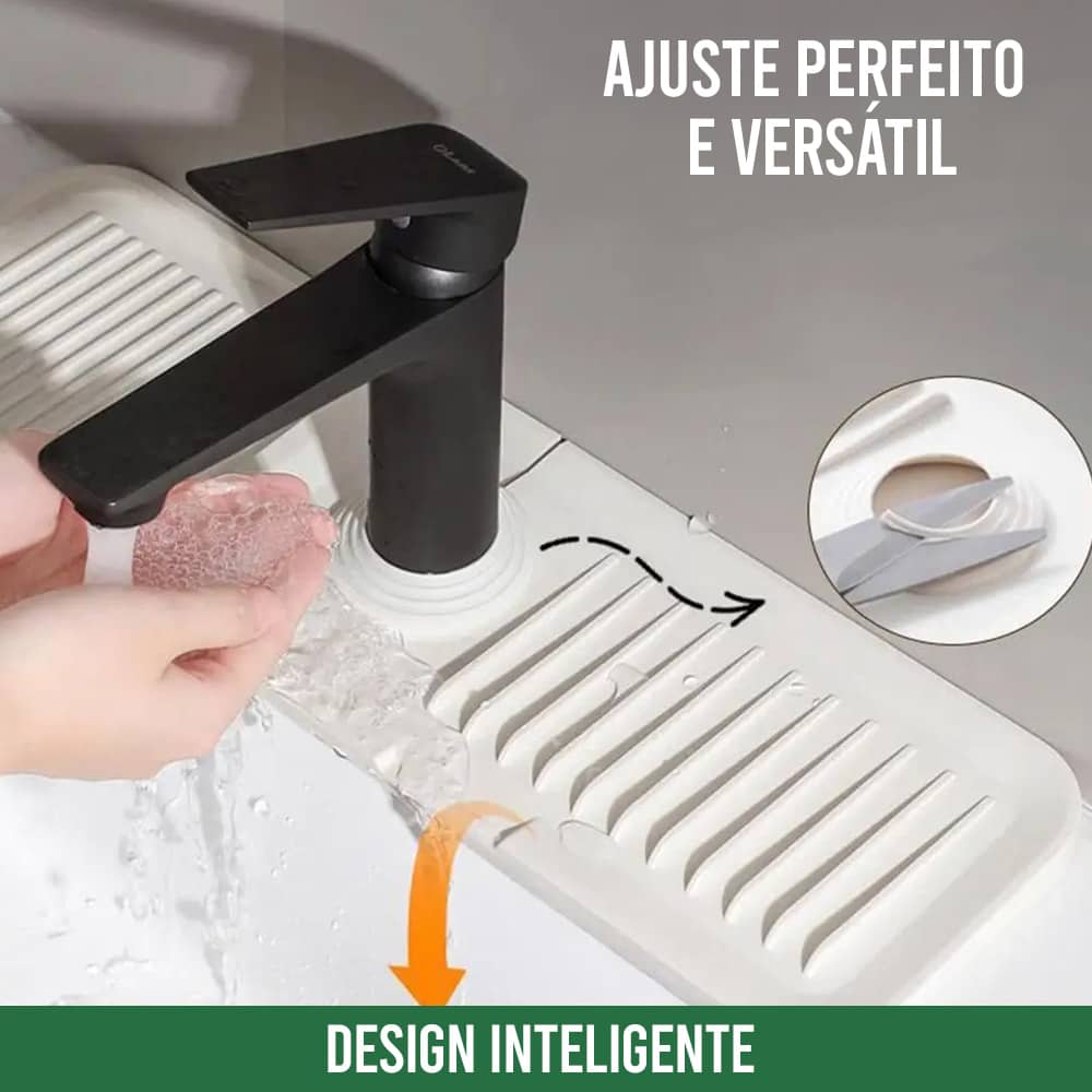 Protetor de Silicone para Pia – Encaixe Antivazamento