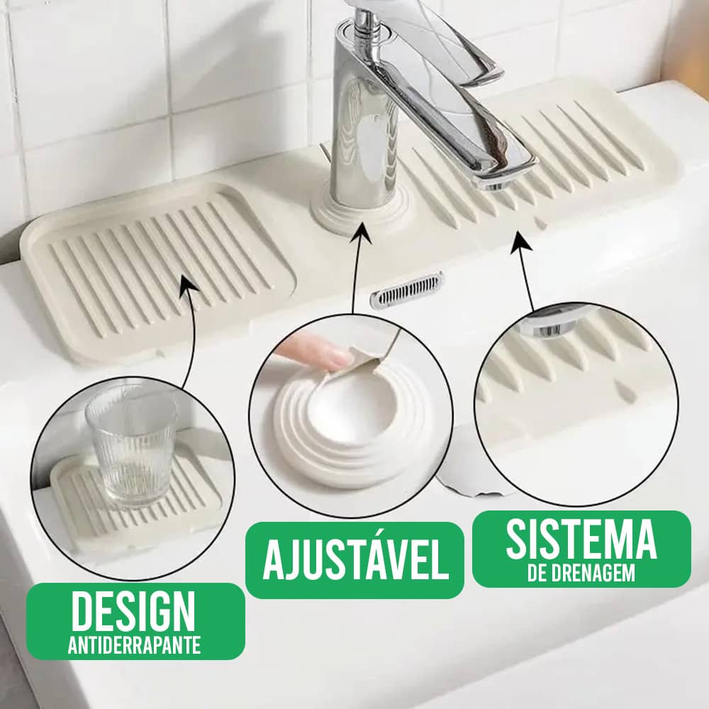 Protetor de Silicone para Pia – Encaixe Antivazamento