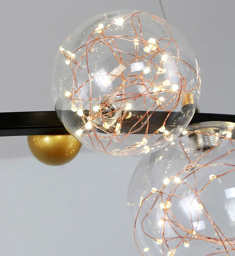 Lustre Pendente de Luxo Jabuticaba Prisma LEDZ - 75cm