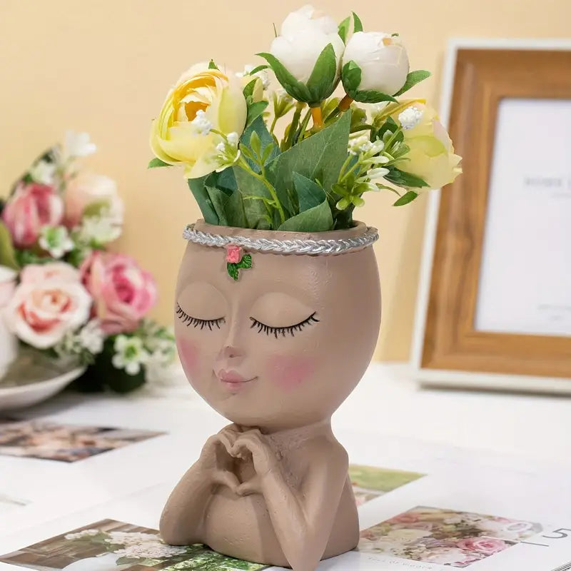 Vaso de Flores em forma de Rosto