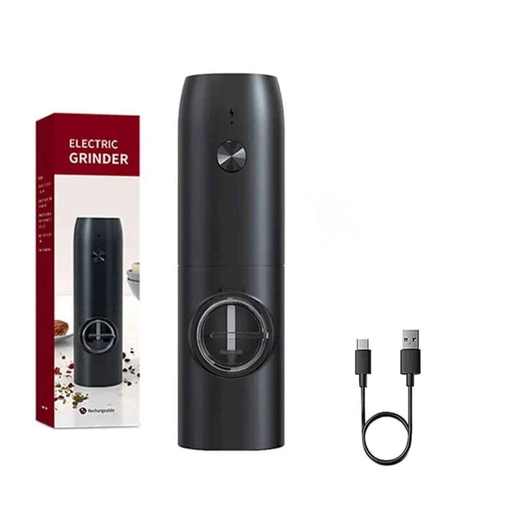 Conjunto Moedor de Sal e Pimenta Recarregável - Com Luz LED e Base de Carregamento Forno e Fogão004 Cozinha com Estilo 01 Unidade com Carregador
