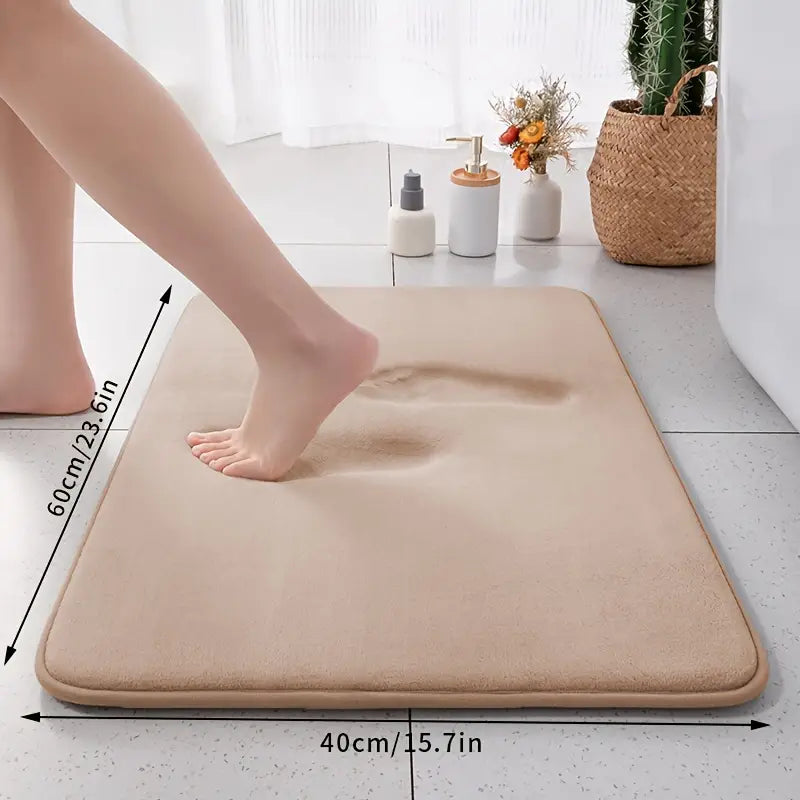Tapete de Espuma de Memória SoftTouch - Ultra Absorvente, Secagem Rápida