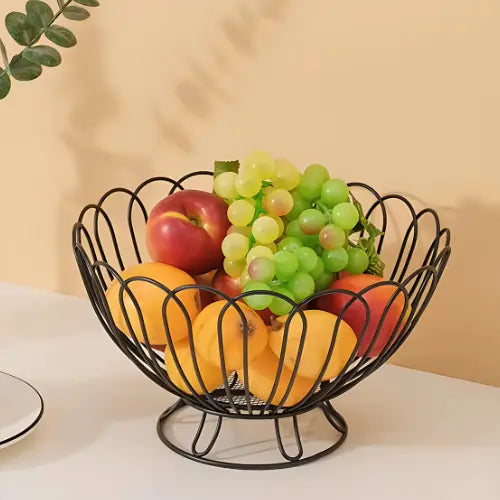 Fruteira de mesa Moderna de Metal Premium Luxo