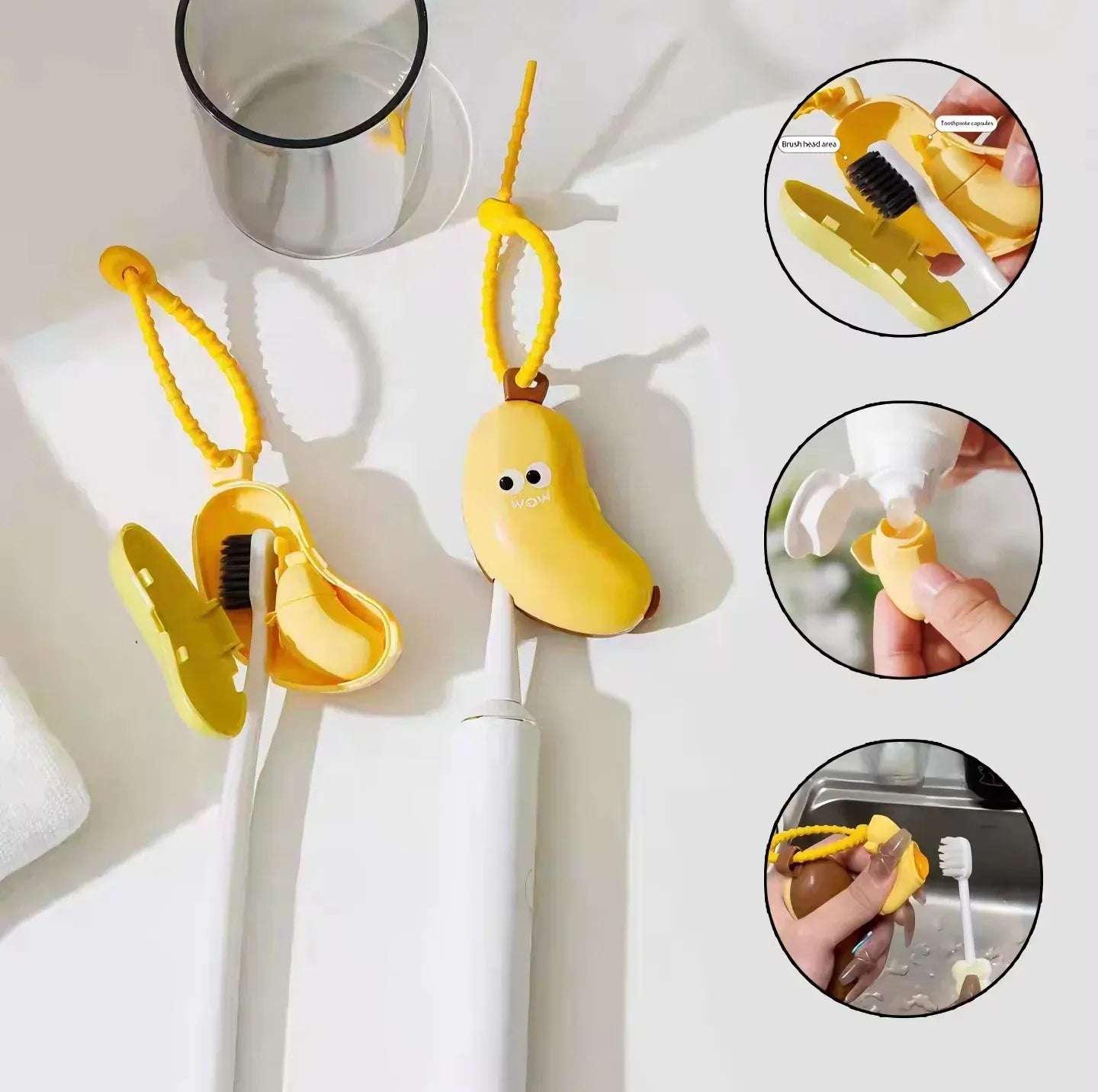 A forma mais fofa e inteligente de proteger sua escova de dentes - Smilo