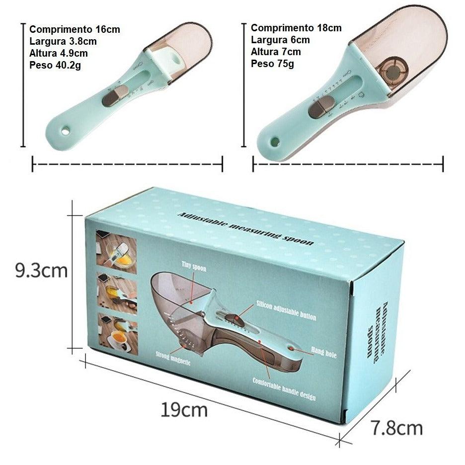 Medidor Culinário Magnético Multifuncional - 2 Peças