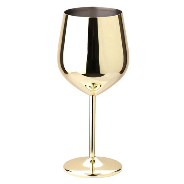 Taça de Inox 500ml Metalizada – Luxo para Seus Drinks