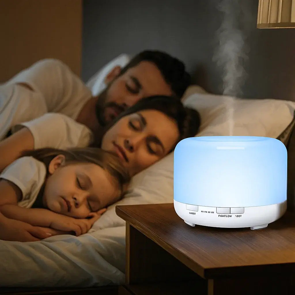 Umidificador de ar e Difusor Led 7 em 1 | Respire com Tranquilidade