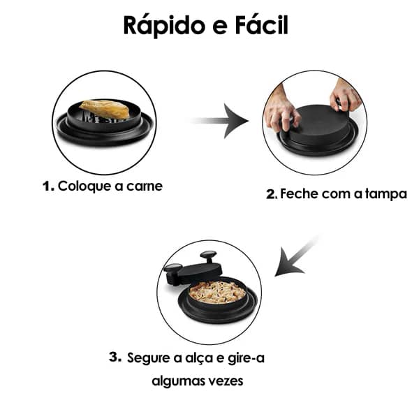 Desfiador de Carnes SuperCut – Prático e Rápido