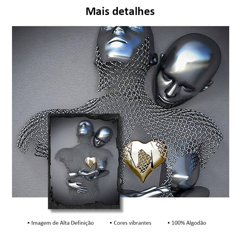 LoveArt's - Impressão em 3D Canvas, Expresse seu Amor