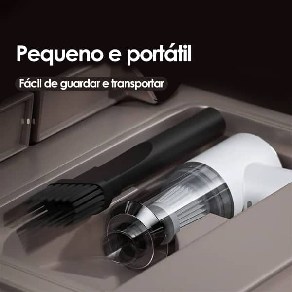 AspiraMax - Aspirador de Pó Portátil Turbo Para Casa e Carro