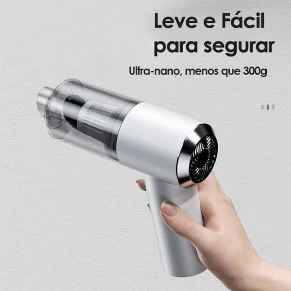 AspiraMax - Aspirador de Pó Portátil Turbo Para Casa e Carro