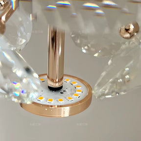 Lustre Pendente de Luxo Cristal em Vidro K9 Ducale LEDZ