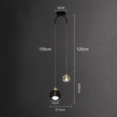 Lustre Pendente de Luxo Minimalista Small Lamp Led