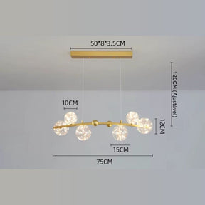 Lustre Pendente de Luxo Jabuticaba Prisma LEDZ - 75cm