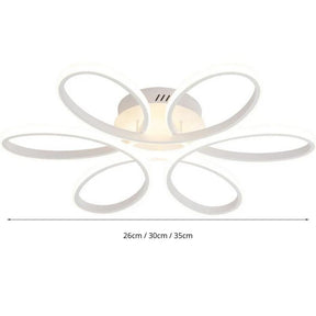 Luminária de Teto Plafon Flower Led - Branco - 26cm - Luz Fria