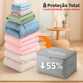 Organizador BigMax - Economize até 55% de Espaço em Segundos
