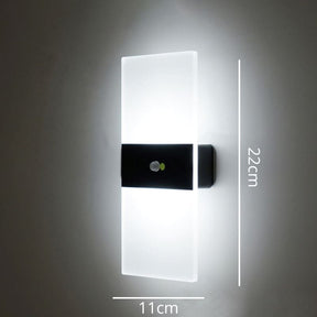 Luminária Arandela de Parede Slim - Branco - Luz Quente