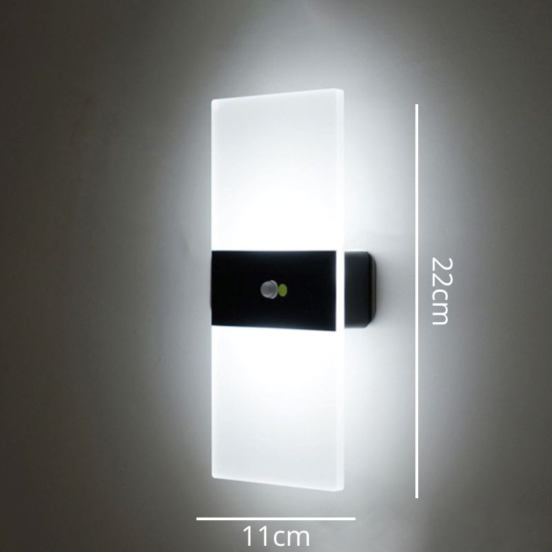 Luminária Arandela de Parede Slim - Branco - Luz Quente