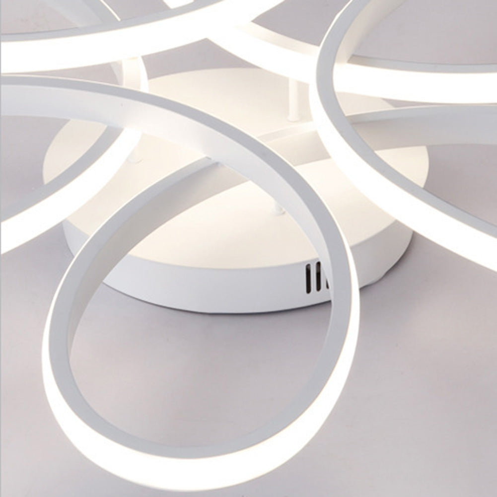 Luminária de Teto Plafon Flower Led - Branco - 26cm - Luz Fria