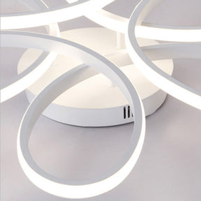 Luminária de Teto Plafon Flower Led - Branco - 26cm - Luz Fria