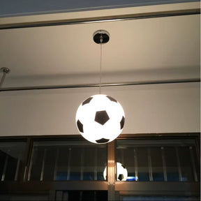 Lustre Pendente Moderno Para Quarto Infantil Bola de Futebol/Basquete Led- 20cmx20cm