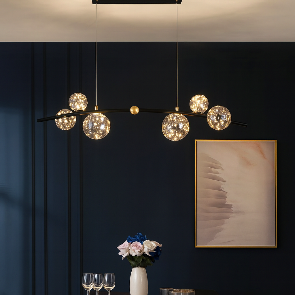 Lustre Pendente de Luxo Jabuticaba Prisma LEDZ - 75cm