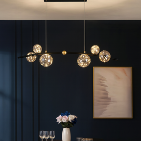 Lustre Pendente de Luxo Jabuticaba Prisma LEDZ - 75cm