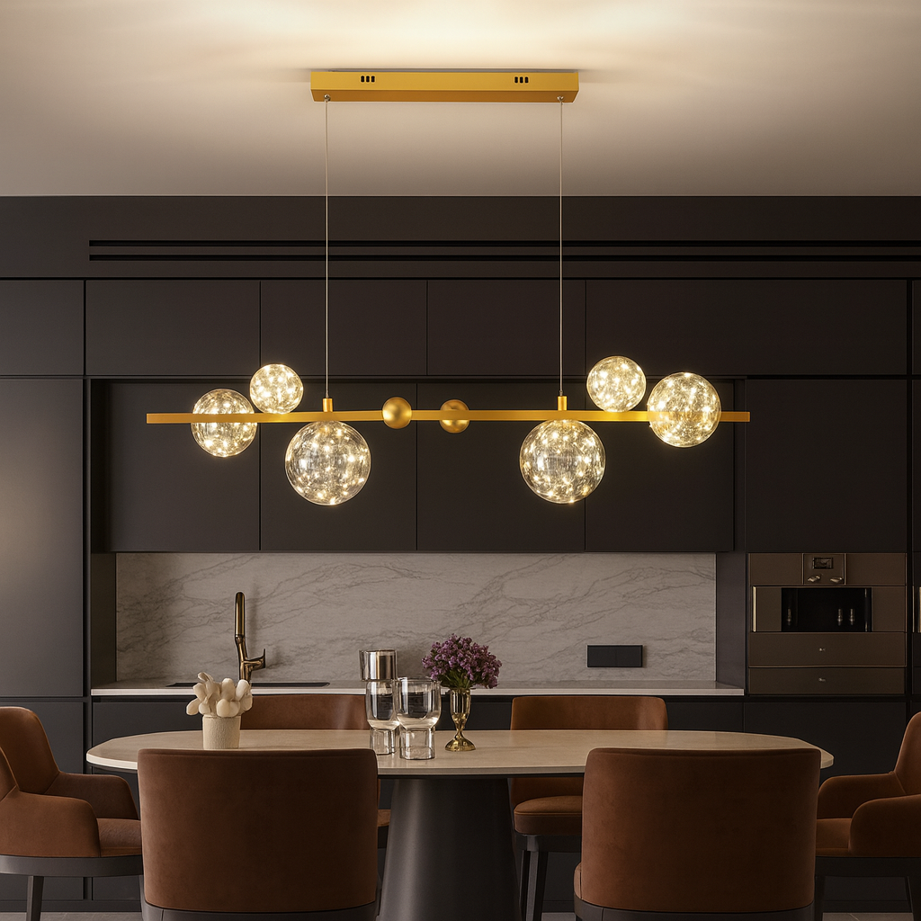 Lustre Pendente de Luxo Jabuticaba Prisma LEDZ - 75cm