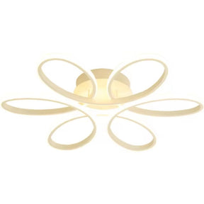 Luminária de Teto Plafon Flower Led - Branco - 26cm - Luz Fria